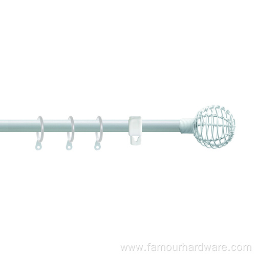 White Bracket Curtain Rod Iron Curtain Rod